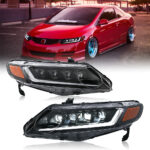 Honda Civic Headlights SY-A285 For Honda Civic (2006–2011) Lampu Kepala - Gambar Kecil Galeri Produk 5