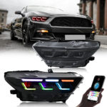 Fari Ford Mustang RGB Ford-A201-RGB Per Ford Mustang (2015–2017) Lampada frontale - Miniatura della galleria del prodotto 6