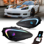 Faros delanteros RGB para Chevrolet Corvette A205-RGB para Chevy Corvette C6 (2005–2013) Lámpara de cabeza - Miniatura de la galería de productos 5