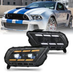 Ford Mustang Headlights Ford-A200 For Ford Mustang (2013-2014) - صورة مصغرة لمعرض المنتجات 5