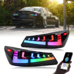 Lexus IS Tail Lights TT-IS-B138B / TT-IS-B138B-RGB For Lexus IS250 IS300 IS350 IS F (2006–2012) Smoked Tail Lamp - Product Gallery Thumbnail 2