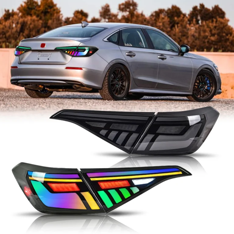 Honda Civic Tail Lights SY-B168B-RGB For Honda Civic (2022–Present) - Detail View