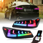 Luci posteriori Lexus IS TT-IS-B138B / TT-IS-B138B-RGB Per Lexus IS250 IS300 IS350 IS F (2006–2012) Fanale posteriore affumicato - Miniatura della galleria del prodotto 3