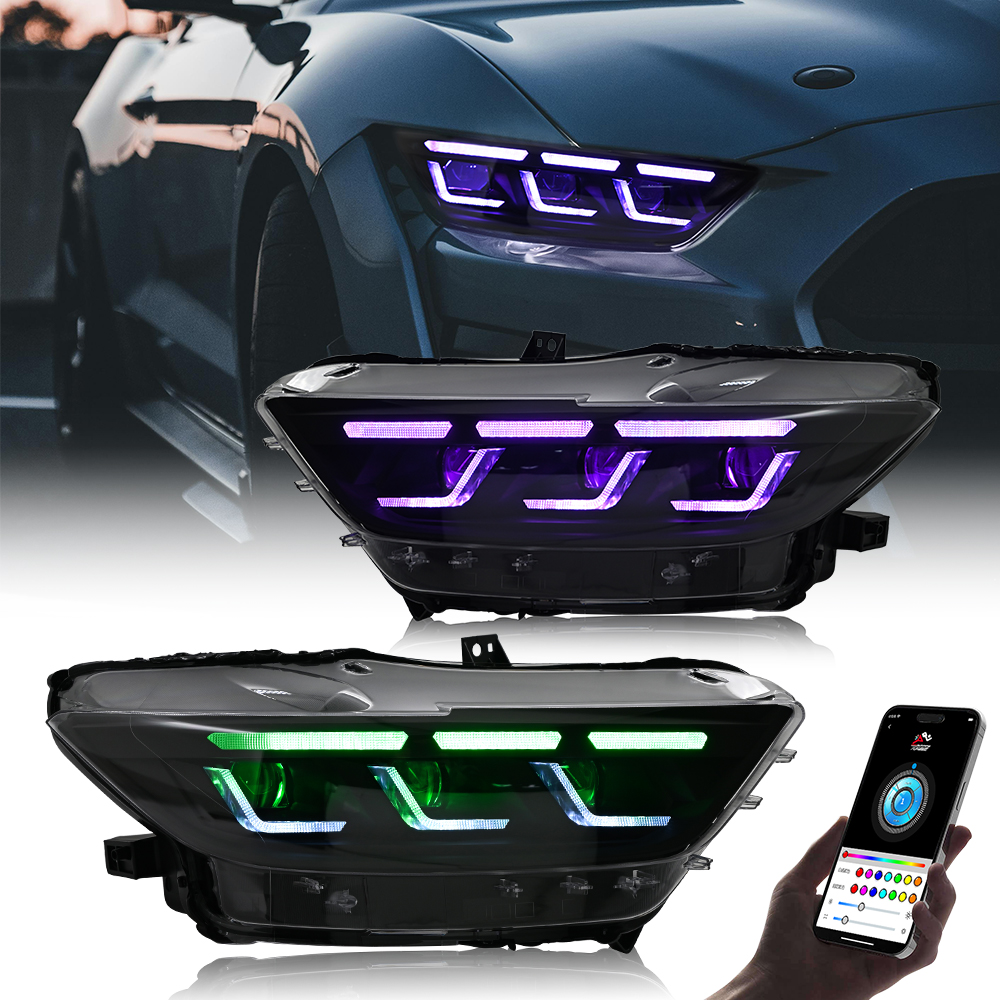 Mustang RGB Headlights