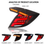 Honda Civic Hatchback Tail Lights SY-B110B For Honda Civic (2016–2021) - Miniaturansicht der Produktgalerie 13