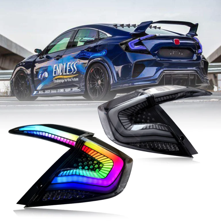 Honda Civic Tail Lights SY-B111C / SY-B111C-RGB For Honda Civic (2016–2021) - Detail View