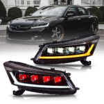 Faros delanteros Honda Accord TT-YG-A165 / TT-YG-A165-E para Honda Accord (2008–2012) Lámpara de cabeza - Miniatura de la galería de productos 4