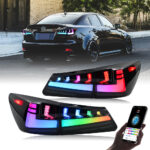Luci posteriori Lexus IS TT-IS-B138B / TT-IS-B138B-RGB Per Lexus IS250 IS300 IS350 IS F (2006–2012) Fanale posteriore affumicato - Miniatura della galleria del prodotto 10