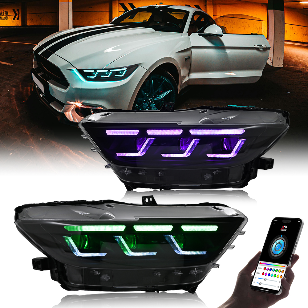 Mustang RGB Headlights