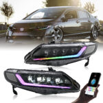Fari Honda Civic RGB A285-RGB per Honda Civic (2006–2011) Lampada frontale - Miniatura della galleria del prodotto 7