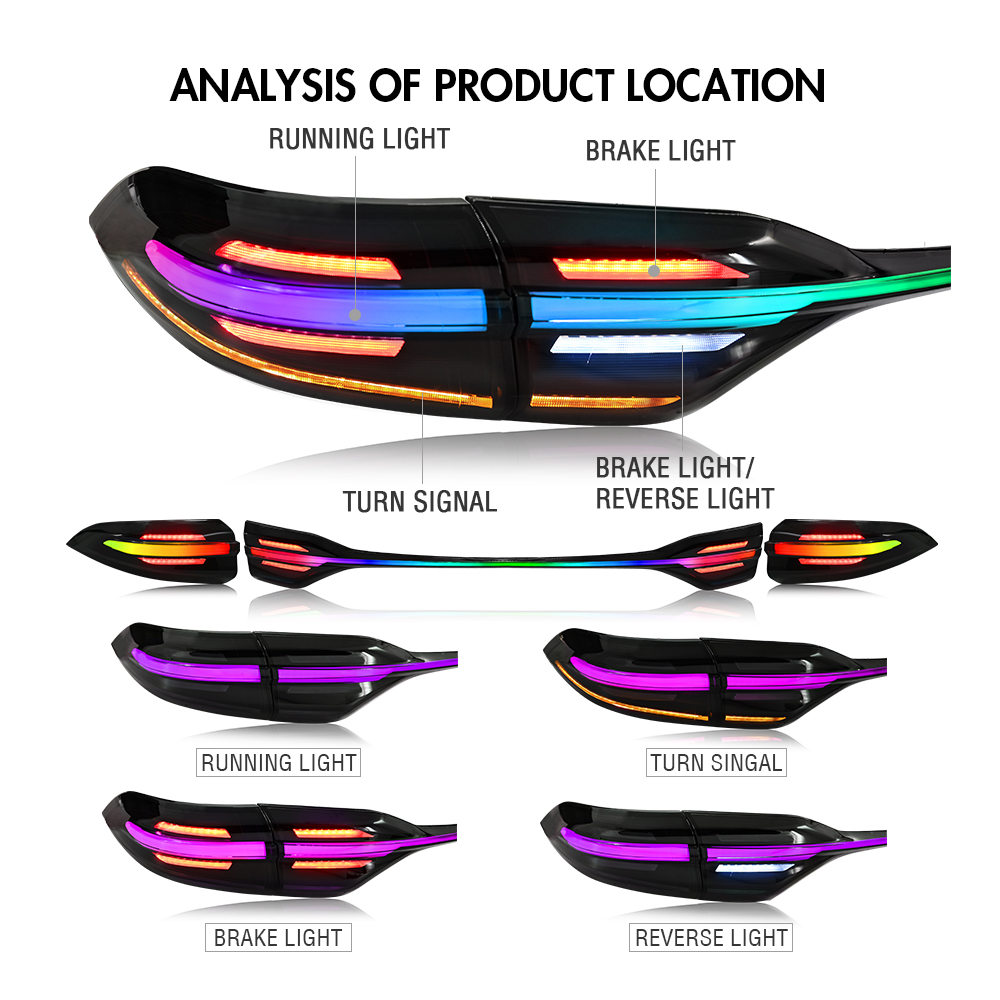 Toyota US Corolla Tail Lights B105D-RGB For Toyota US Corolla (2020–2024) - View 9