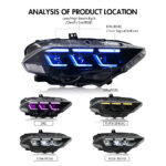 Fari Ford Mustang RGB Ford-A202-RGB Per Ford Mustang (2018–2023) Lampada frontale - Miniatura della galleria del prodotto 7