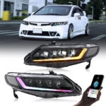 Fari Honda Civic RGB A285-RGB per Honda Civic (2006–2011) Lampada frontale - Miniatura della galleria del prodotto 8
