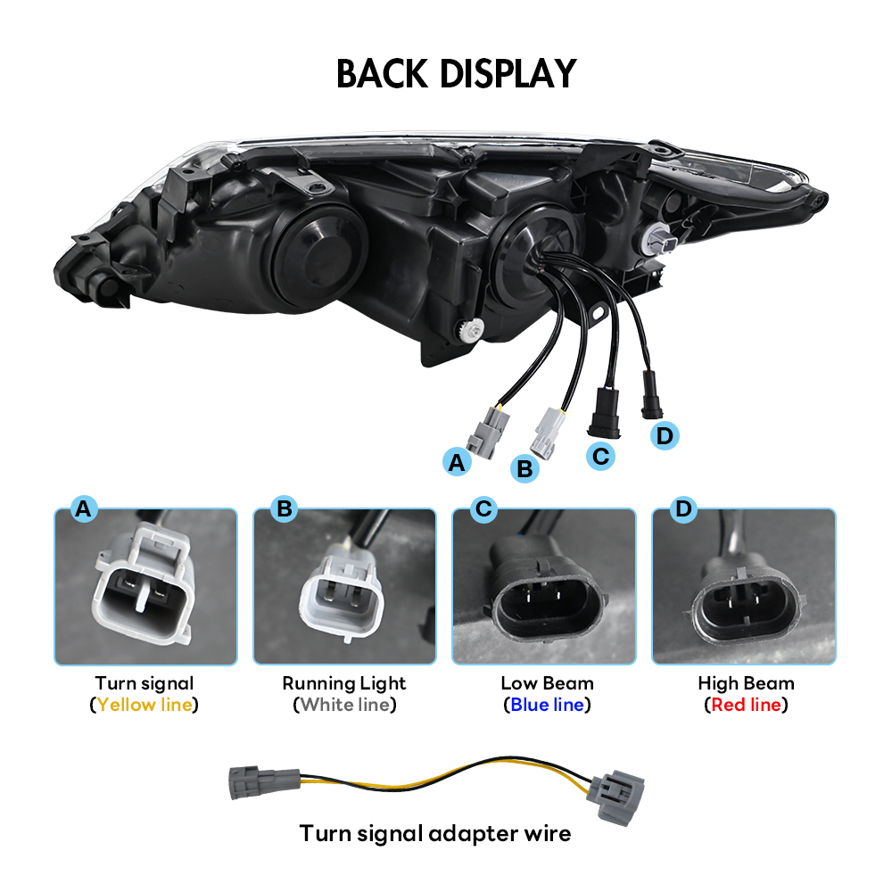 Toyota Camry Headlights CMR-A192B LED Headlamp For Toyota Camry (2012–2014) 7th Gen Pre-Facelift - View 9