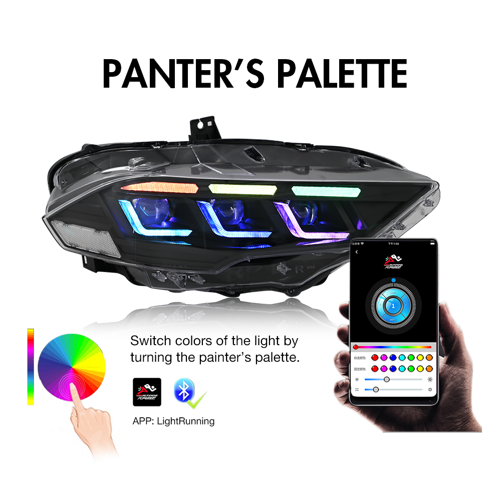 Mustang RGB Headlights