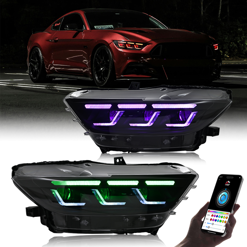 Mustang RGB Headlights
