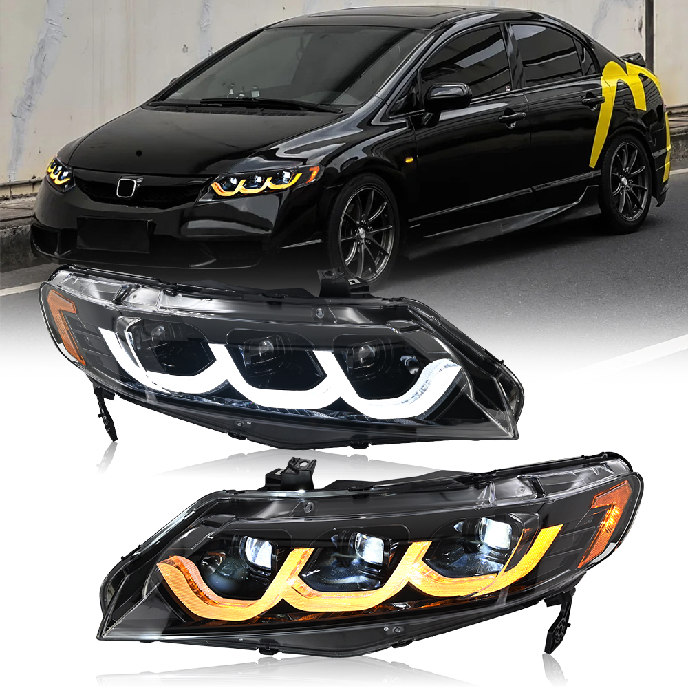 Honda Civic Headlights SY-A284 For Honda Civic (2006–2011) Head Lamp - View 15