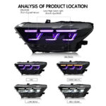 Fari Ford Mustang RGB Ford-A201-RGB Per Ford Mustang (2015–2017) Lampada frontale - Miniatura della galleria del prodotto 10