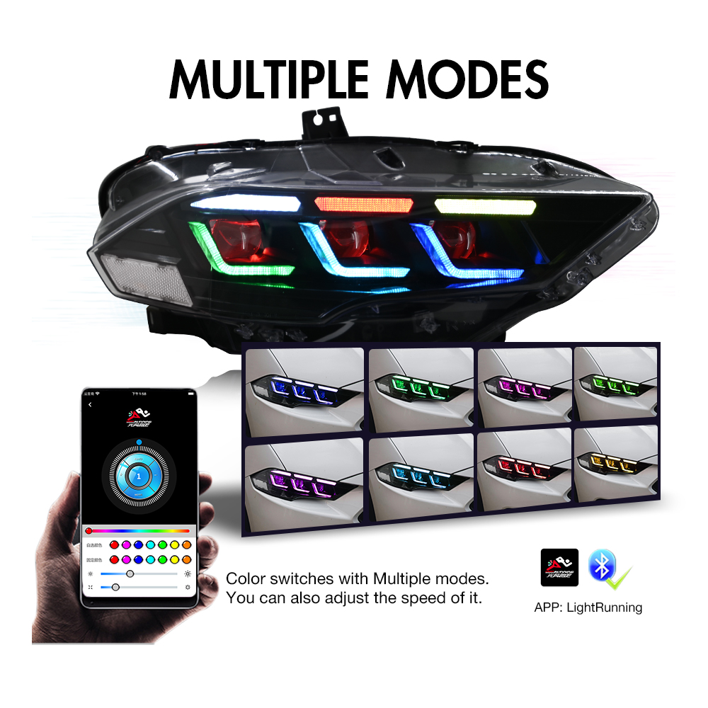 Mustang RGB Headlights