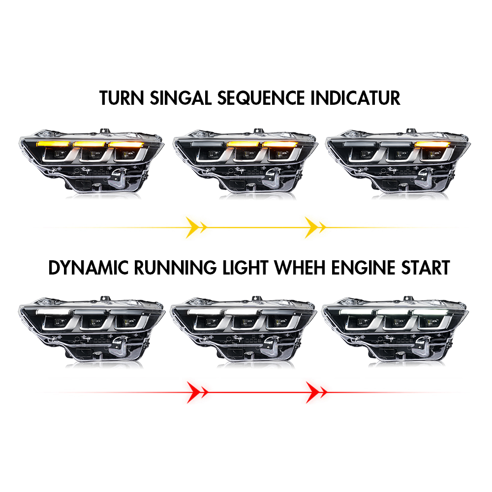 Ford Mustang Headlights Ford-A511-H For Ford Mustang (2024+) Head Lamp (OE Style) - View 9