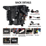 Faros delanteros Ford F150 Serie F150-A500 (ABECEDARIO) Para Ford F150 (2021–2023) Lámpara de cabeza - Miniatura de la galería de productos 10