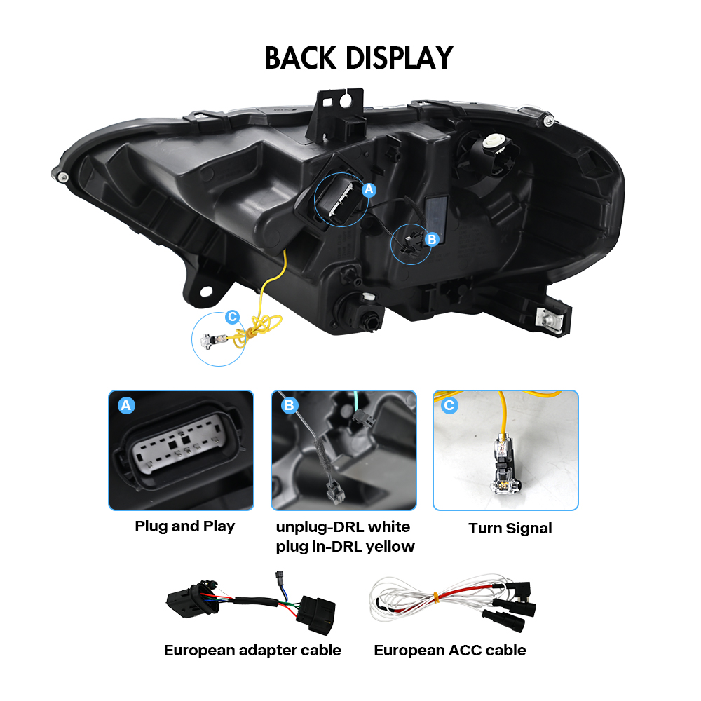 Ford Mustang Headlights Ford-A201B-T For Ford Mustang (2015–2017) Head Lamp - View 11