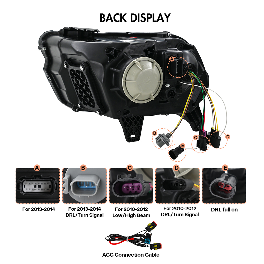 Ford Mustang Headlights Ford-A200 For Ford Mustang (2013–2014) - View 13