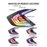 Feux arrière Honda Civic SY-B111-B / SY-B111-RGB pour Honda Civic (2016–2019) - Vignette de la galerie de produits 12