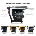 Ford F150 Scheinwerfer F150-A212-A / F150-A212-B Für Ford F150 (2021–2023) Stirnlampe - Miniaturansicht der Produktgalerie 12