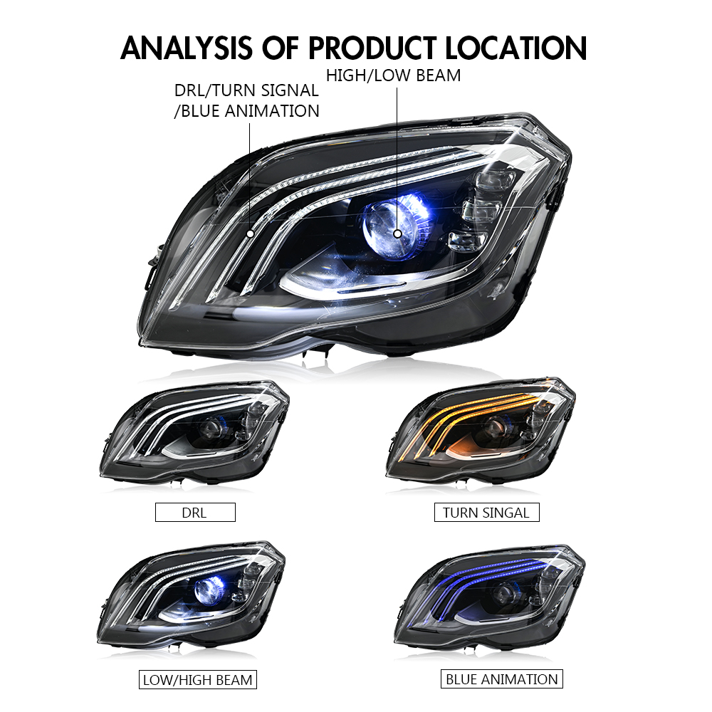Mercedes-Benz GLK Headlights GLK-A501-A For Mercedes-Benz GLK Class (2013–2015) - View 10