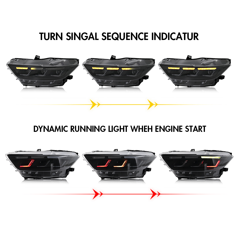 Mustang RGB Headlights