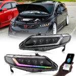 Fari Honda Civic RGB A285-RGB per Honda Civic (2006–2011) Lampada frontale - Miniatura della galleria del prodotto 9