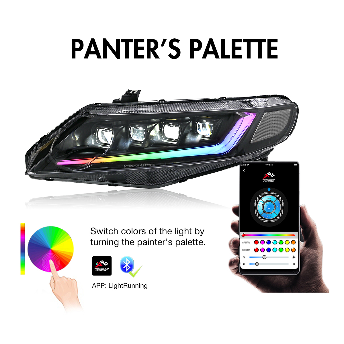Civic RGB Headlights