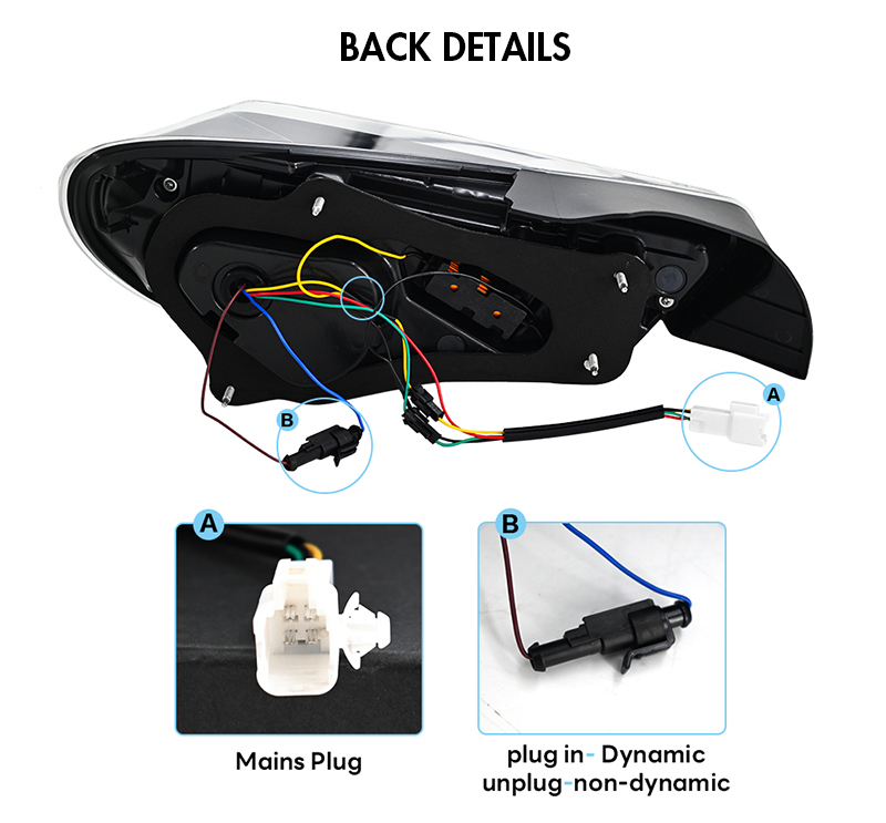Toyota 86 Tail Lights 86-B225-RGB For (2012–2020) Tail Lamp 28 Toyota 86 Tail Lights