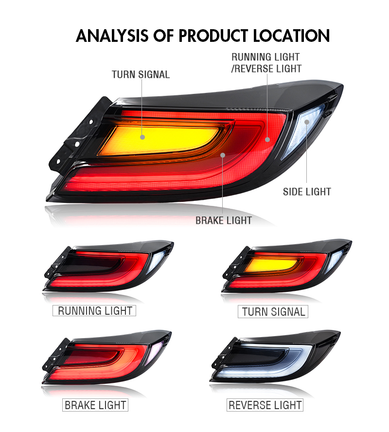 Toyota GR86 Tail Lights TT-86-B601 For Toyota GR86 / Subaru BRZ (2021–2024) 18 Toyota GR86 Tail Lights