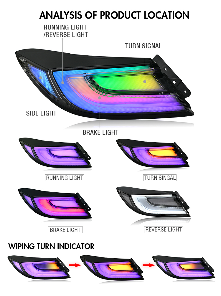Toyota GR86 Tail Lights 86-B601-RGB For Toyota GR86 / Subaru BRZ (2021–2024) 23 Toyota GR86 Tail Lights