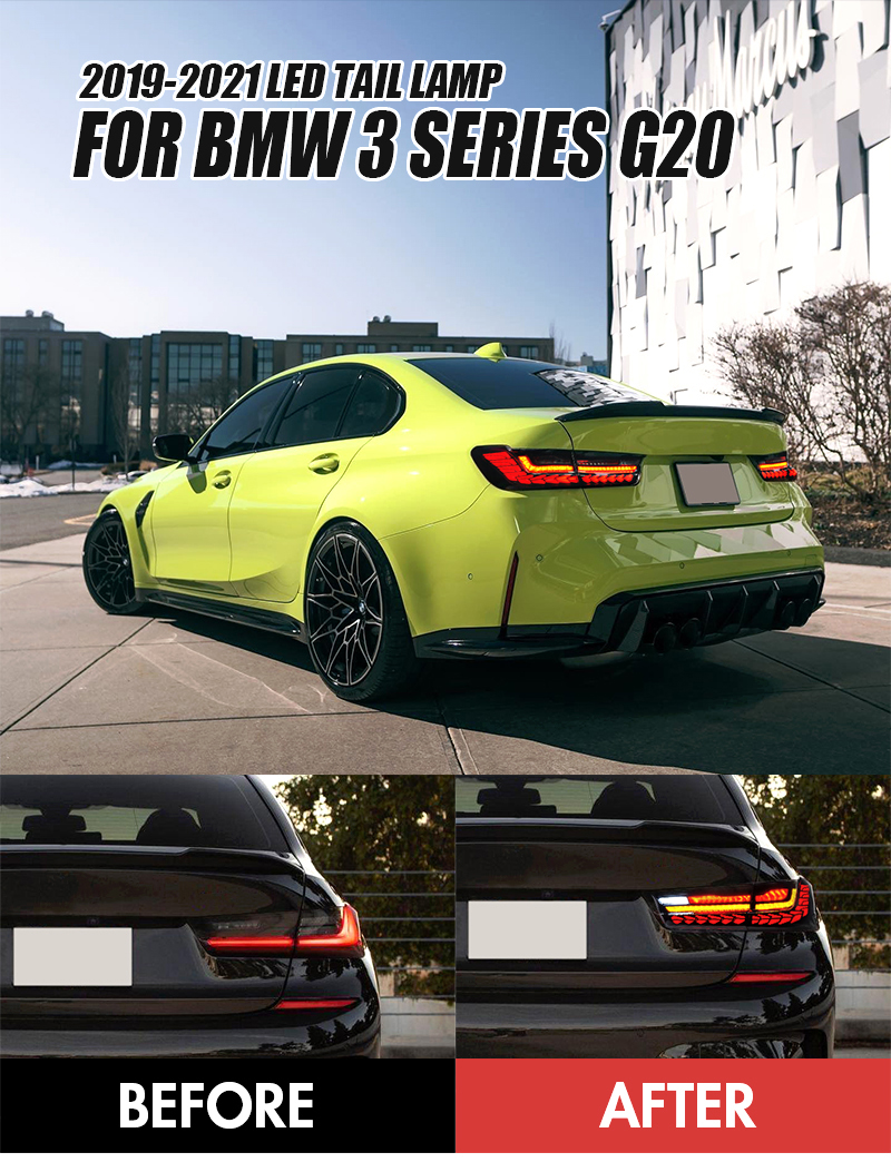 BMW 3 Series Tail Lights BM-B121G For BMW 3 Series G20 (2019–2021) 15 BMW 3 Series Tail Lights