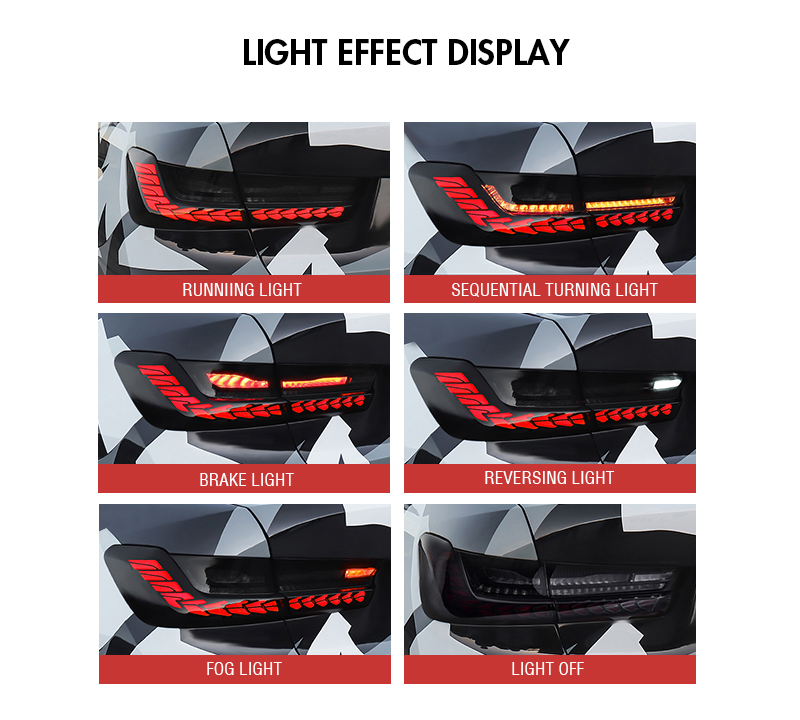 BMW 3 Series Tail Lights BM-B121G For BMW 3 Series G20 (2019–2021) 18 BMW 3 Series Tail Lights