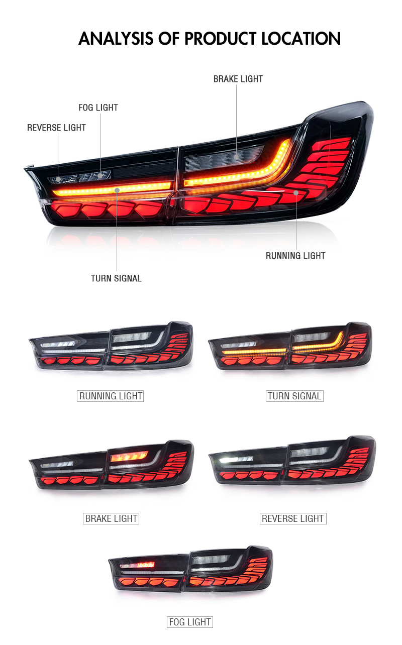 BMW 3 Series Tail Lights BM-B121C For BMW 3 Series G20 (2019–2020) 14 BMW 3 Series Tail Lights