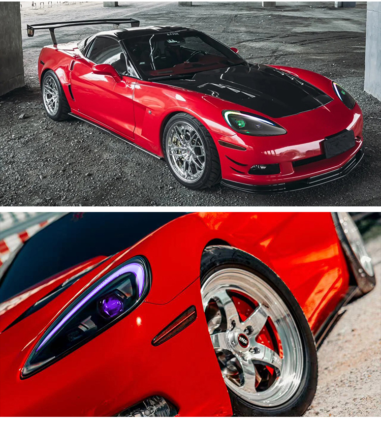 Chevrolet Corvette RGB Headlights A205-RGB For Chevy Corvette C6 (2005–2013) Head Lamp 33 Corvette RGB Headlights