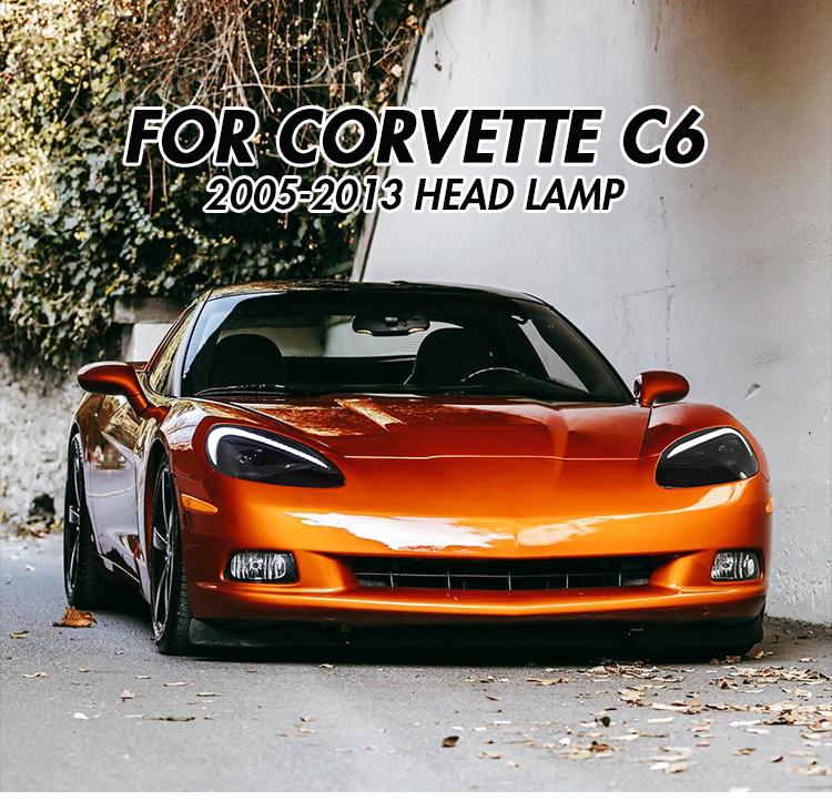 Chevrolet Corvette Headlights C6-A205 For Chevy Corvette C6 (2005–2013) Head Lamp 17 Corvette Headlights