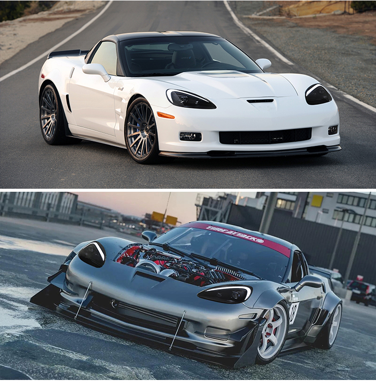 Chevrolet Corvette Headlights C6-A205 For Chevy Corvette C6 (2005–2013) Head Lamp 23 Corvette Headlights