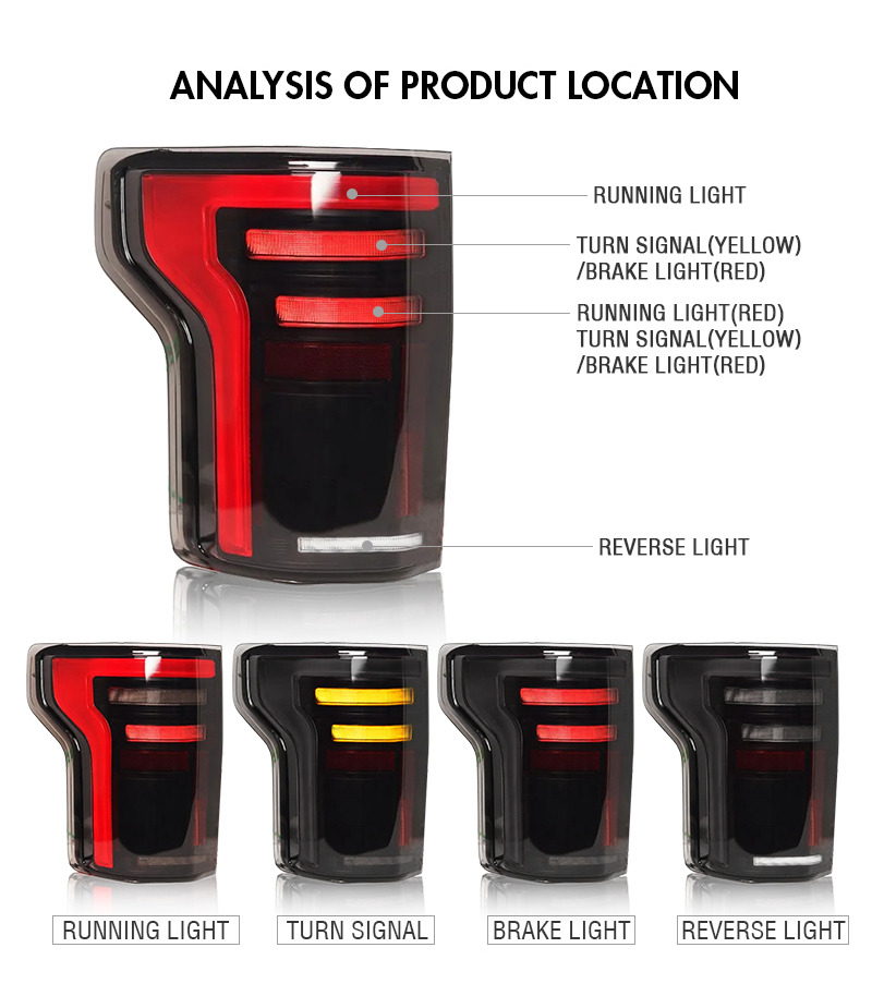Ford F150 Tail Lights Tail Lights TT-F150-B140F / B140FS For Ford F-150 14 F150 Tail Lights