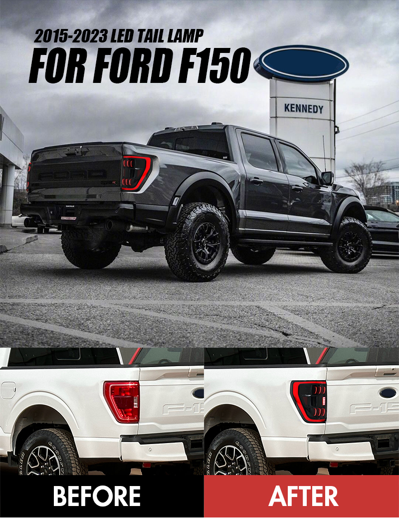 Ford F150 Tail Lights F150-B210 For Ford F-150 (2021–Present) – XLT Trim Only 13 Ford 150 Tail Lights