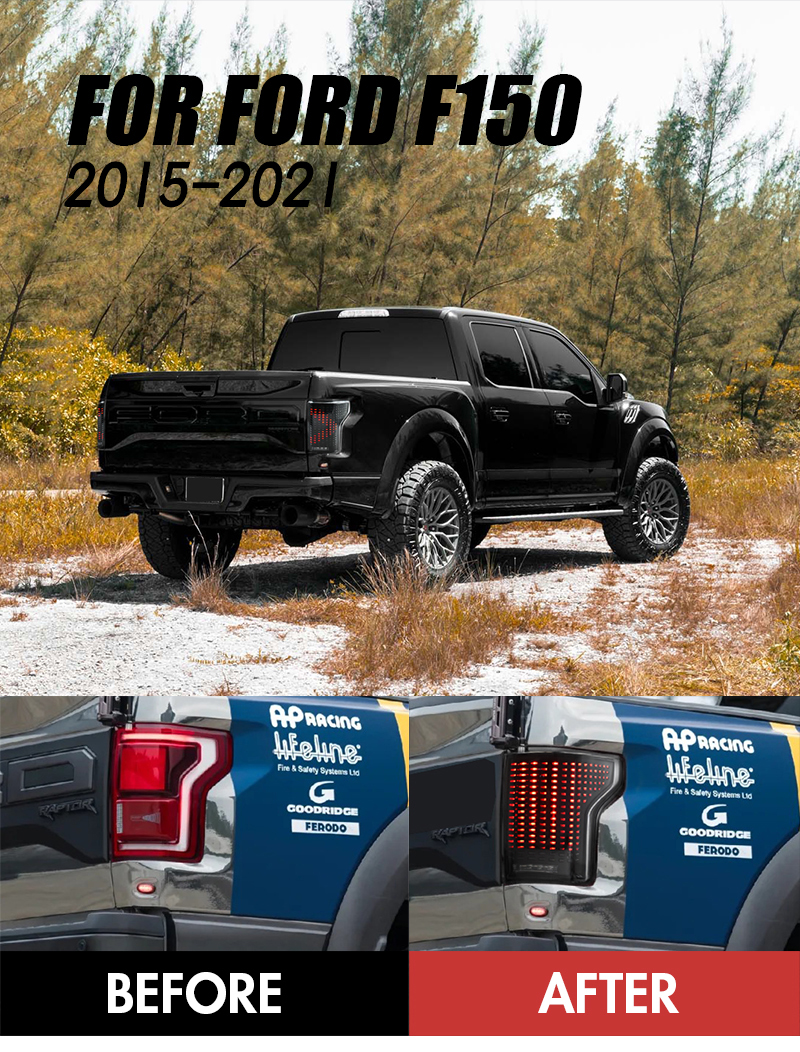Ford F150 Tail Lights F150-B602 For Ford F-150 (2015–2020) 15 Ford F150 Tail Lights