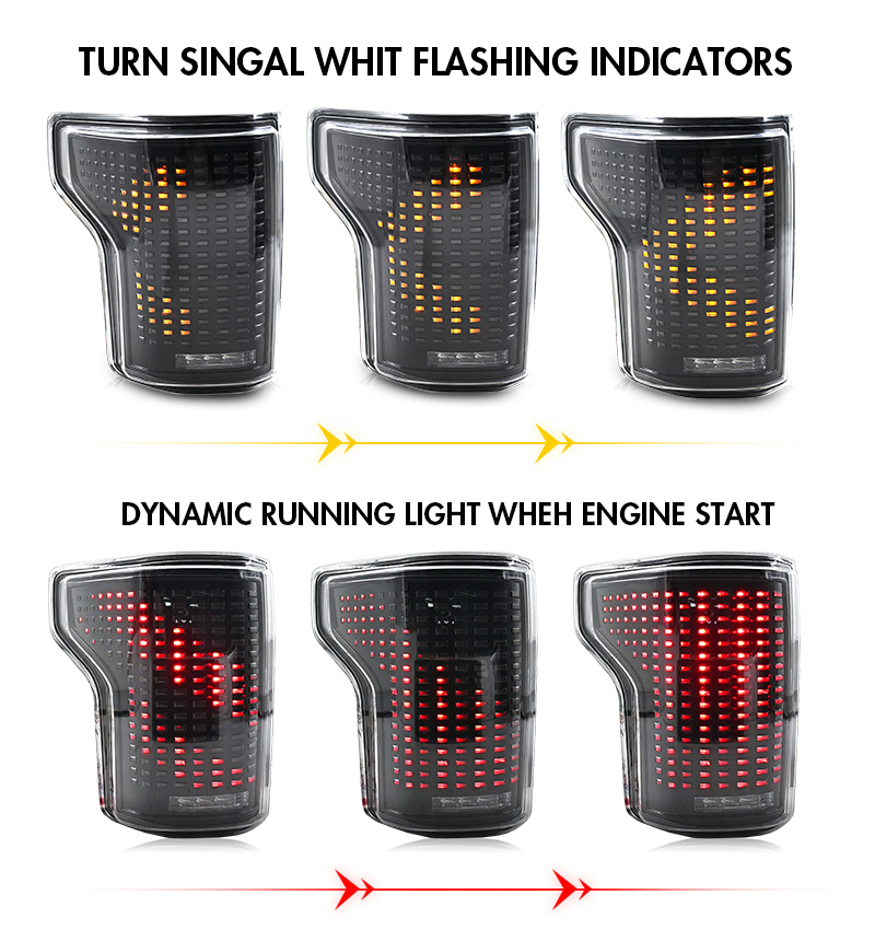 Ford F150 Tail Lights F150-B602 For Ford F-150 (2015–2020) 17 Ford F150 Tail Lights