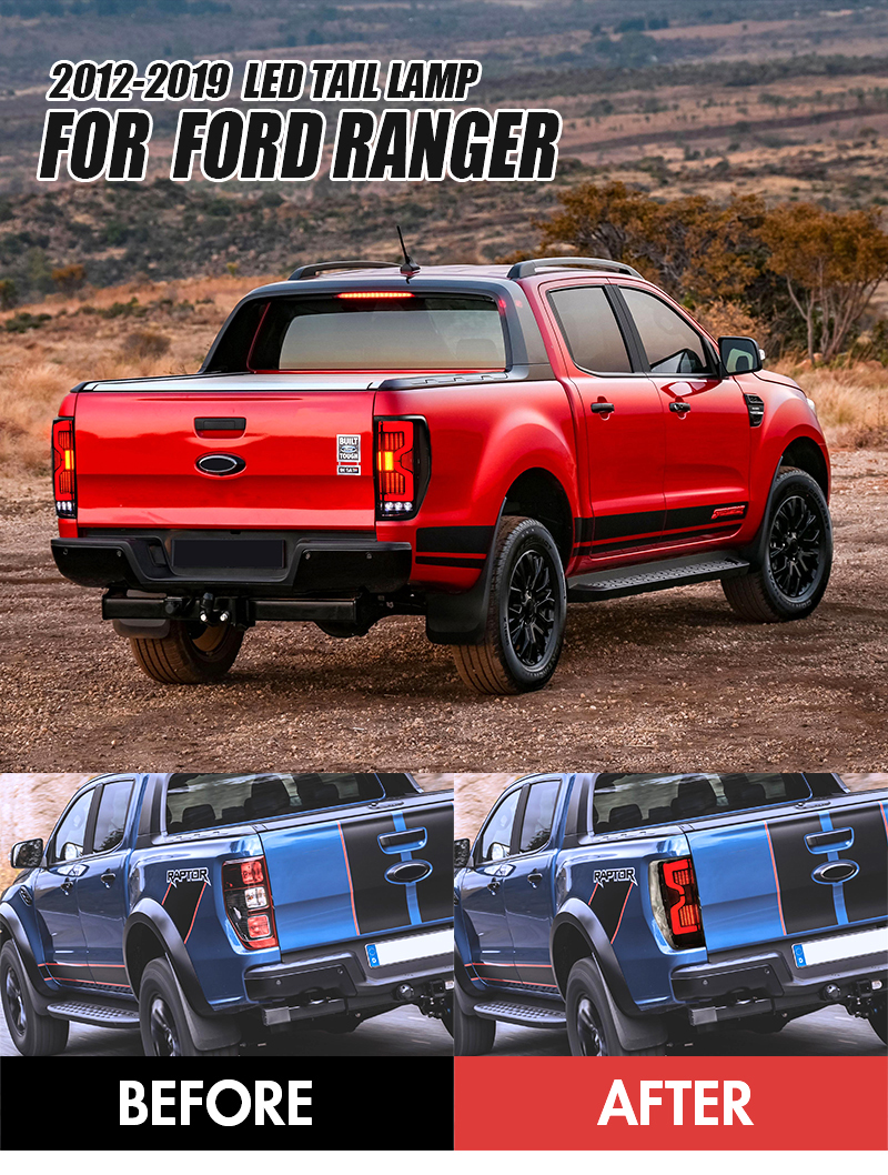 Ford Ranger Tail Lights RG-B141C For Ford Ranger (2012–2019) 11 Ranger Tail Lights