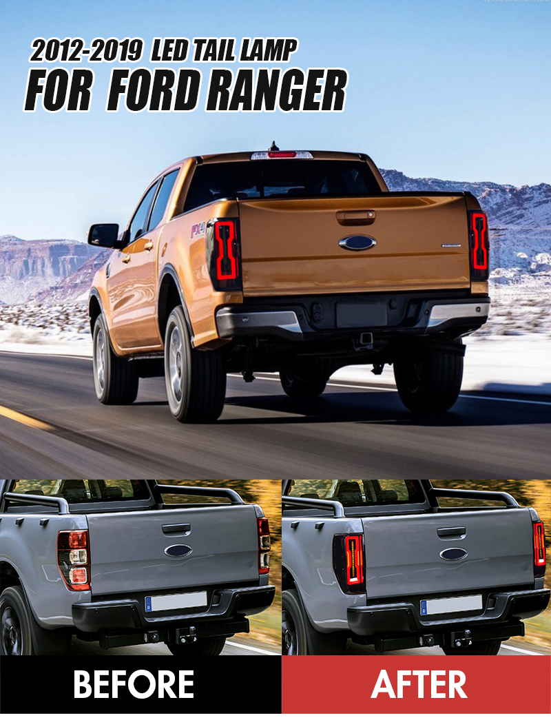 Ford Ranger Tail Lights RG-B141D (EV Style) For Ford Ranger (2012–2019) 13 Ranger Tail Lights