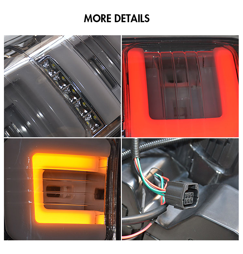 Ford Ranger Tail Lights RG-B141 (Smoked) For Ford Ranger (2012–2019) 21 Ranger Tail Lights