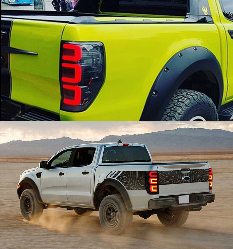 Ford Ranger Tail Lights RG-B141 (Smoked) For Ford Ranger (2012–2019) 24 Ranger Tail Lights
